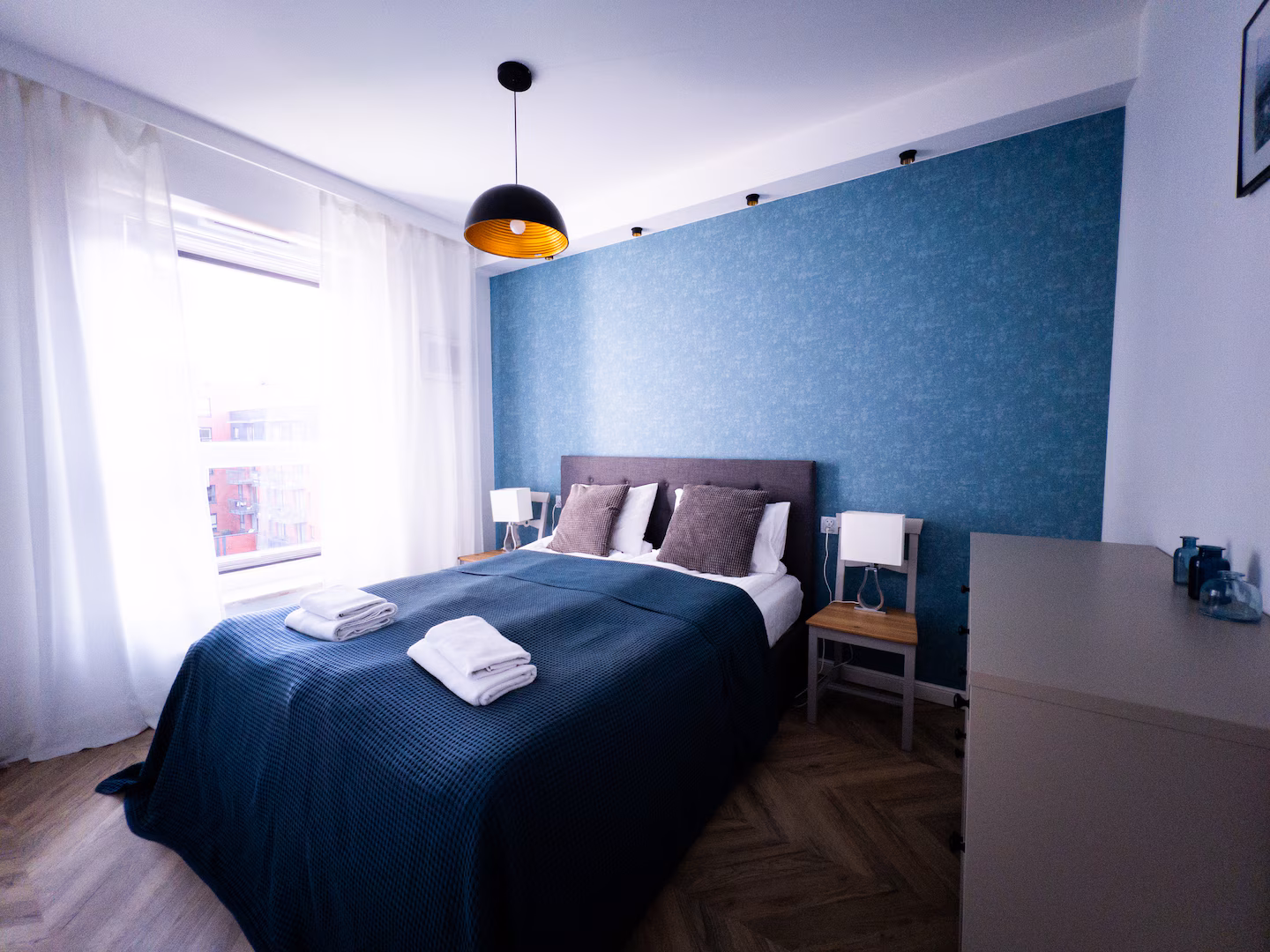 Apartament standard Bastion Wałowa — łóżko, detal