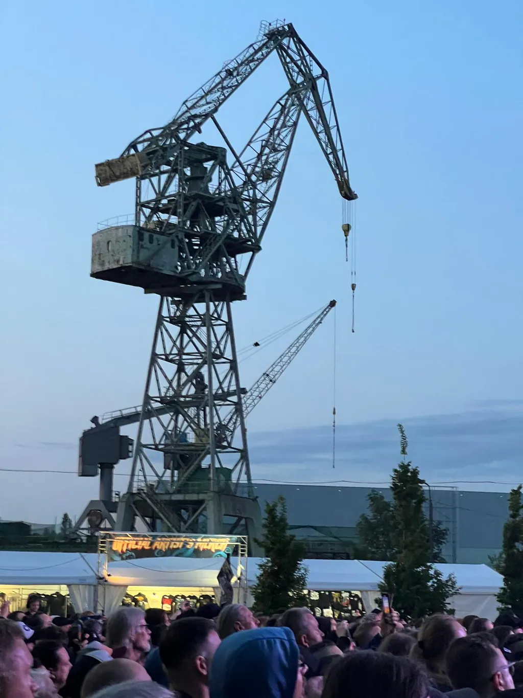 Mystic Festival Gdańsk — dźwig stoczniowy jako tło sceny plenerowej